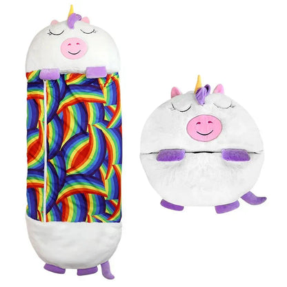 VierraSol | Combo de Saco de Dormir para Niños y Juguete de Peluche
