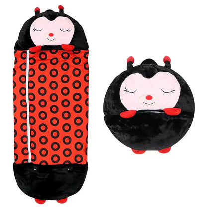 VierraSol | Combo de Saco de Dormir para Niños y Juguete de Peluche