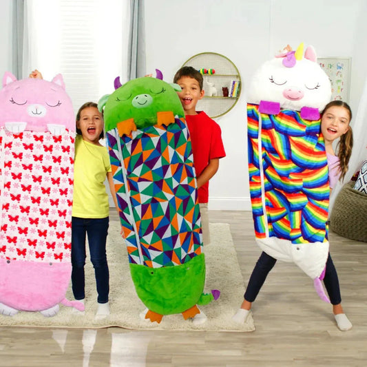 VierraSol | Combo de Saco de Dormir para Niños y Juguete de Peluche