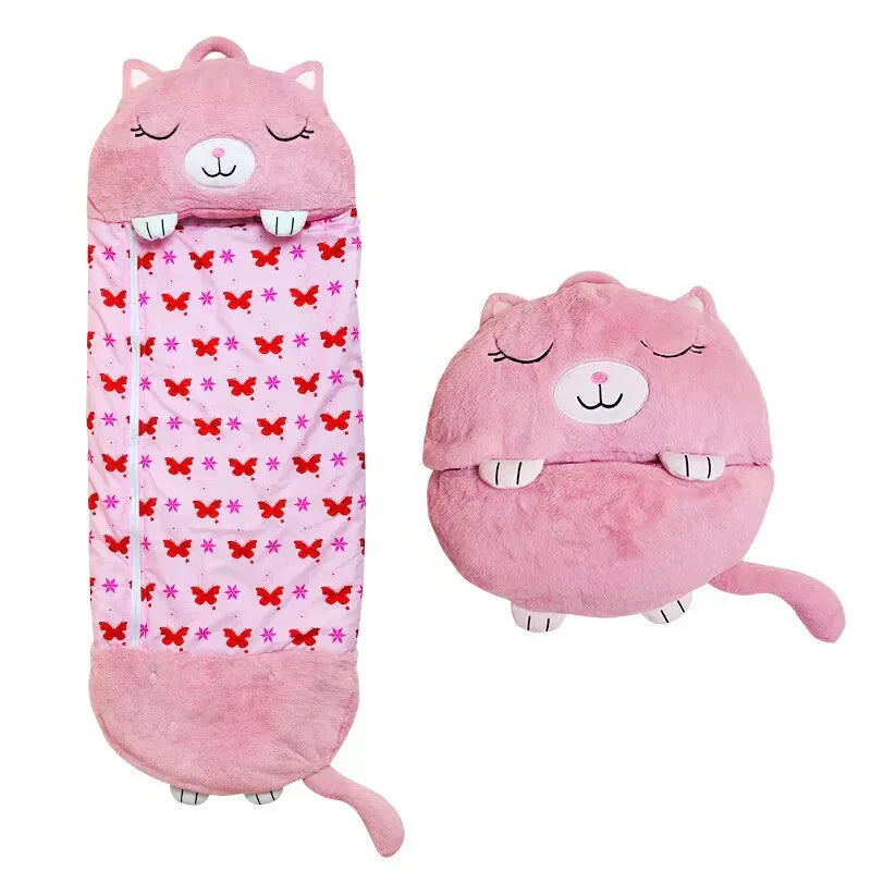 VierraSol | Combo de Saco de Dormir para Niños y Juguete de Peluche
