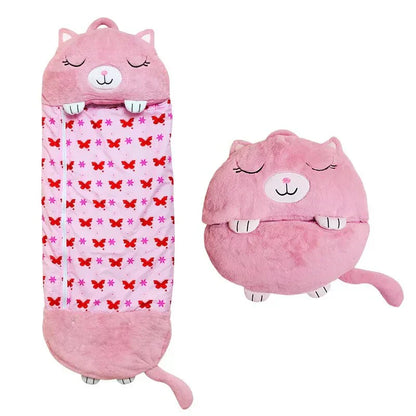 VierraSol | Combo de Saco de Dormir para Niños y Juguete de Peluche