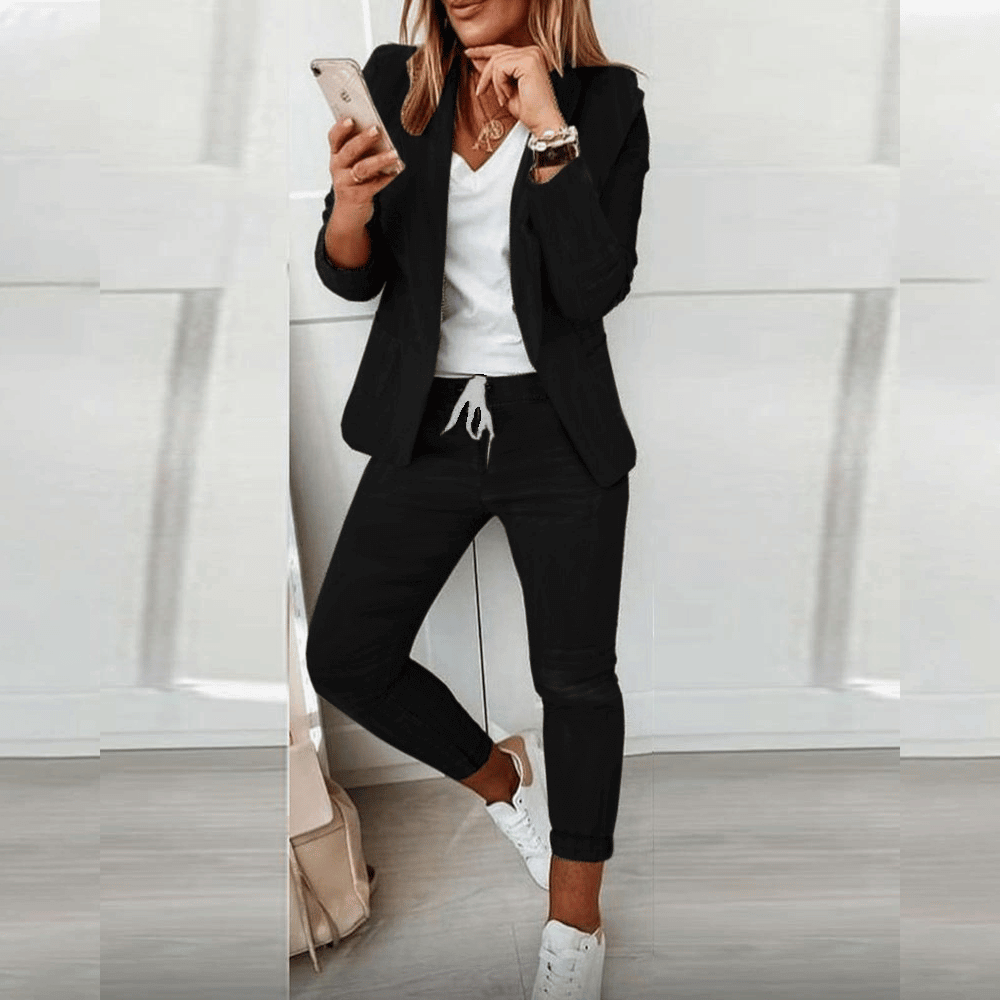 VierraSol - Conjunto de Blazer Elegante y Cómodo