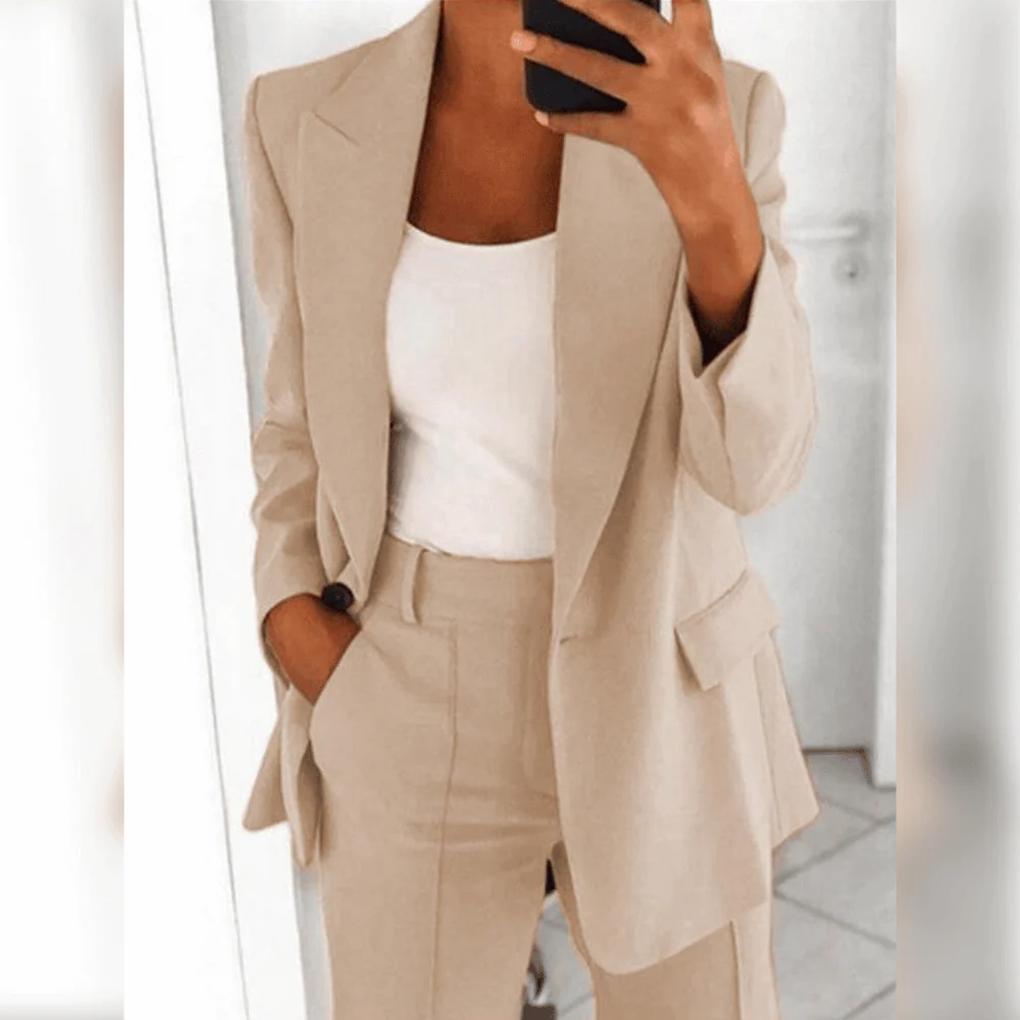 VierraSol | Conjunto de Blazer y Pantalón para Mujer - Clásico
