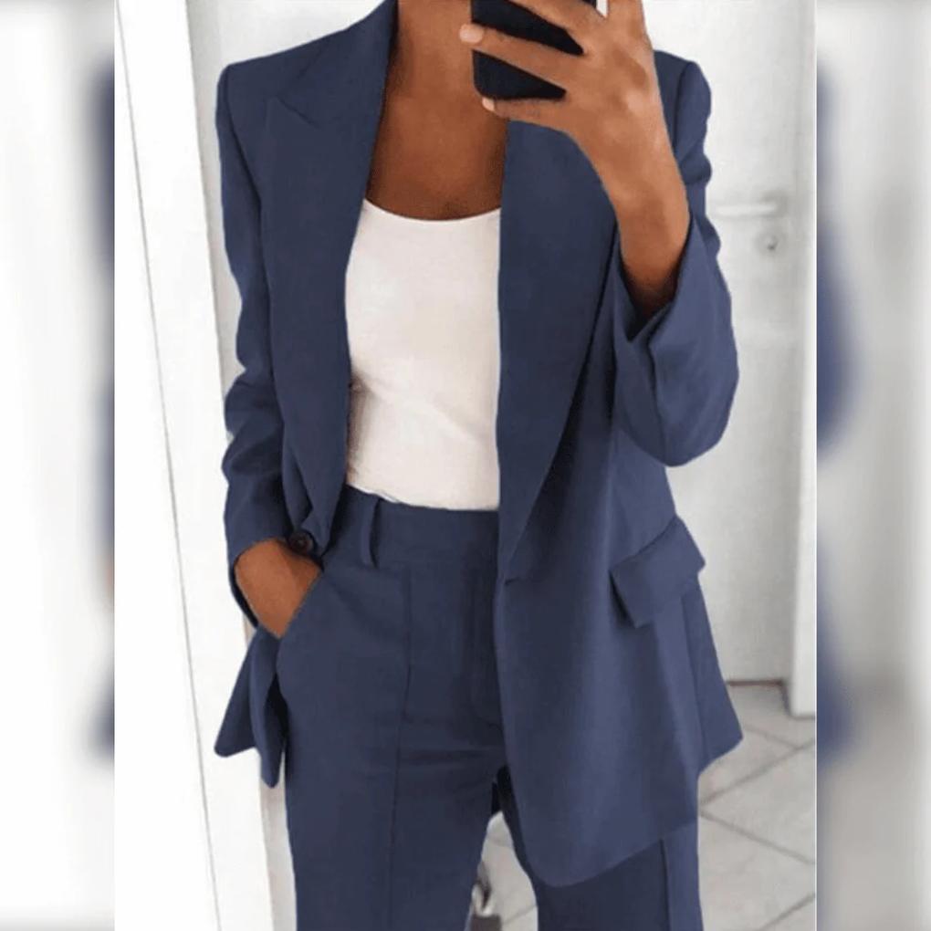 VierraSol | Conjunto de Blazer y Pantalón para Mujer - Clásico