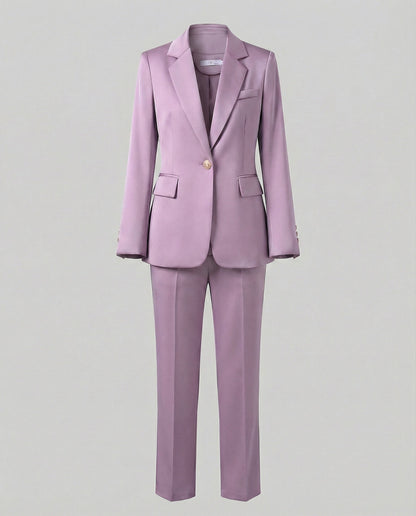 VierraSol - Conjunto de Blazer y Pantalones Elegante para Negocios