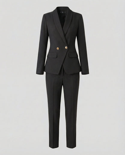 VierraSol - Conjunto de Blazer y Pantalones Elegante para Negocios