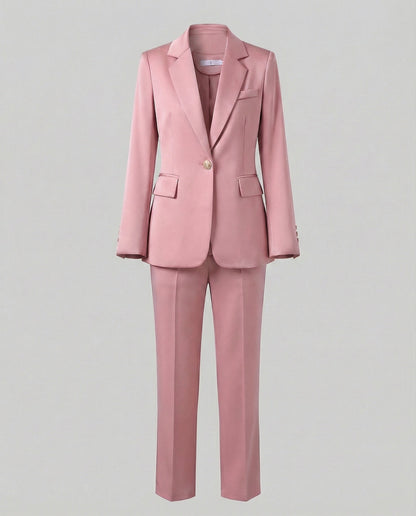 VierraSol - Conjunto de Blazer y Pantalones Elegante para Negocios