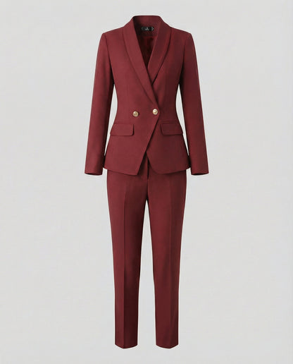 VierraSol - Conjunto de Blazer y Pantalones Elegante para Negocios