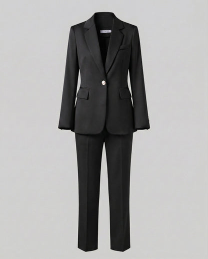 VierraSol - Conjunto de Blazer y Pantalones Elegante para Negocios