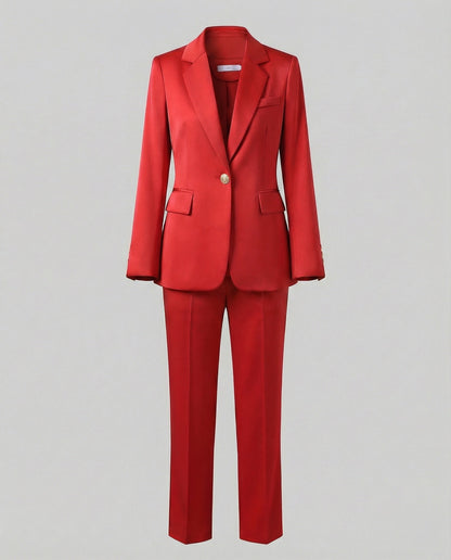 VierraSol - Conjunto de Blazer y Pantalones Elegante para Negocios