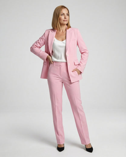 VierraSol - Conjunto de Blazer y Pantalones Elegante para Negocios