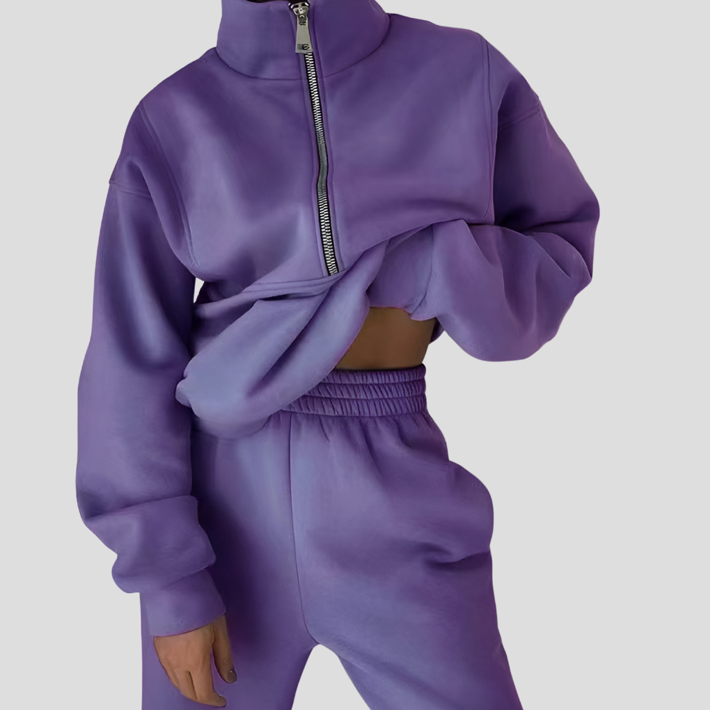 VierraSol | Conjunto de chándal con cremallera para mujer