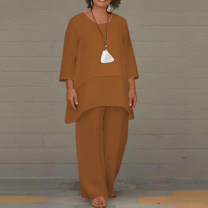 VierraSol | Conjunto de Lino de Dos Piezas para Mujeres