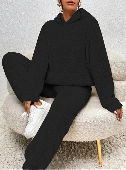 VierraSol | Conjunto de Lounge de Teddy con Capucha para Mujeres