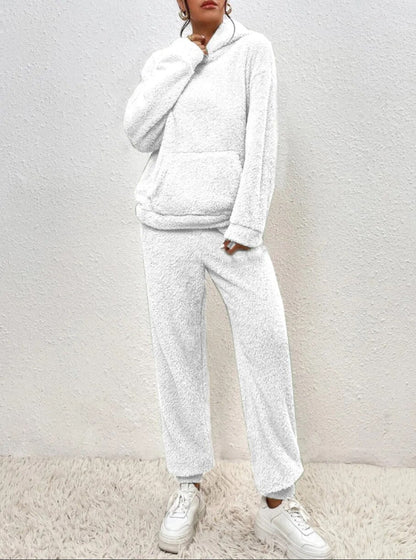 VierraSol | Conjunto de Lounge de Teddy con Capucha para Mujeres