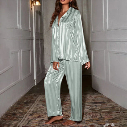 VierraSol | Conjunto de Pijamas a Rayas para Mujeres