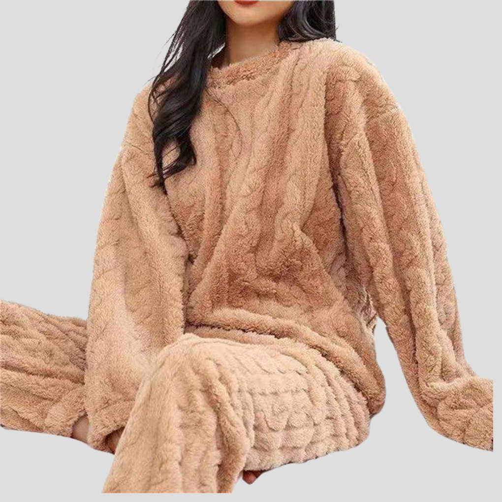 VierraSol | Conjunto de Pijamas de Punto Acogedor para Mujeres