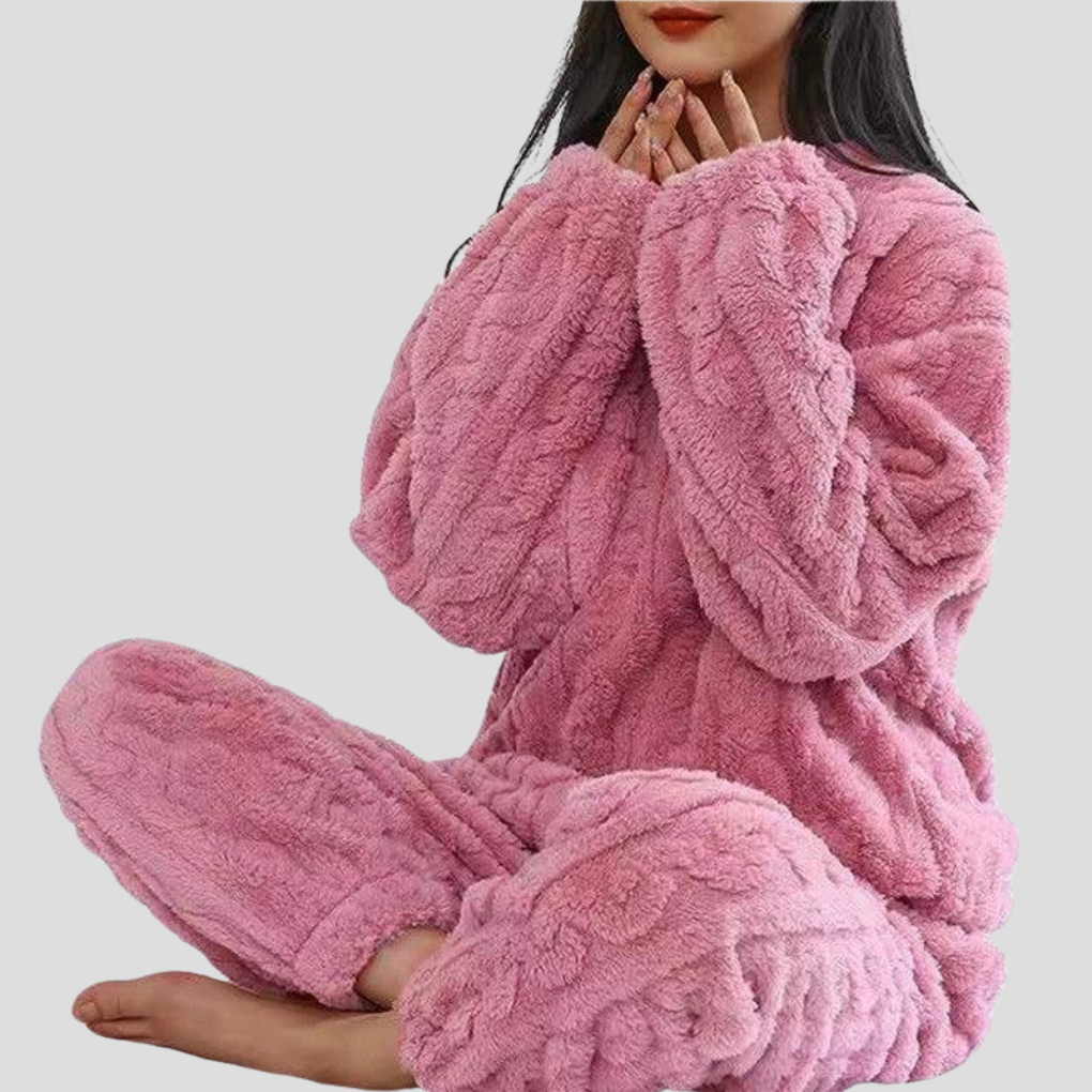 VierraSol | Conjunto de Pijamas de Punto Acogedor para Mujeres