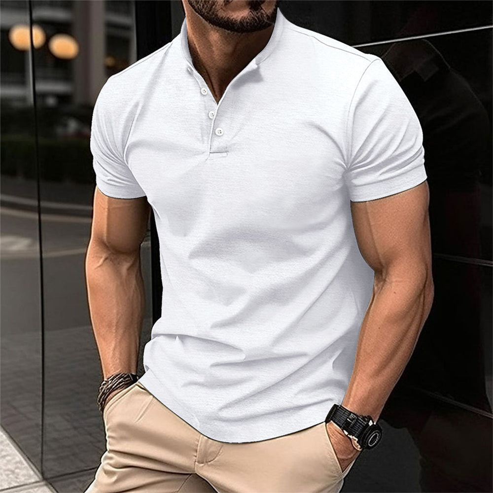 VierraSol | Conjunto de Polo con Cremallera Texturizado y Pantalones Cortos para Hombre