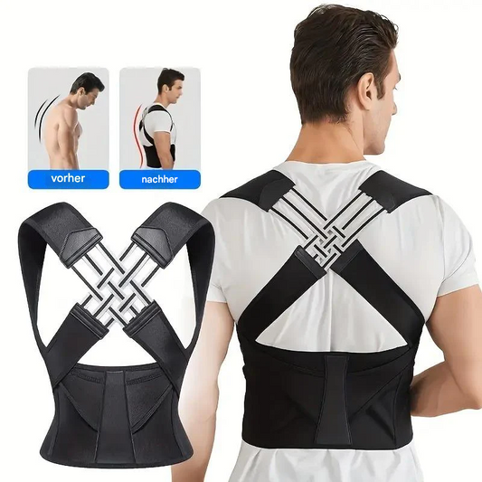 VierraSol | Corrector Ergonómico de Postura para Alivio del Dolor de Cuello y Espalda Ajustable y Estable