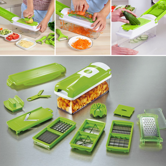 VierraSol | Cortador de Verduras Multifuncional In-1 - Corta Verduras Rápida y Seguramente