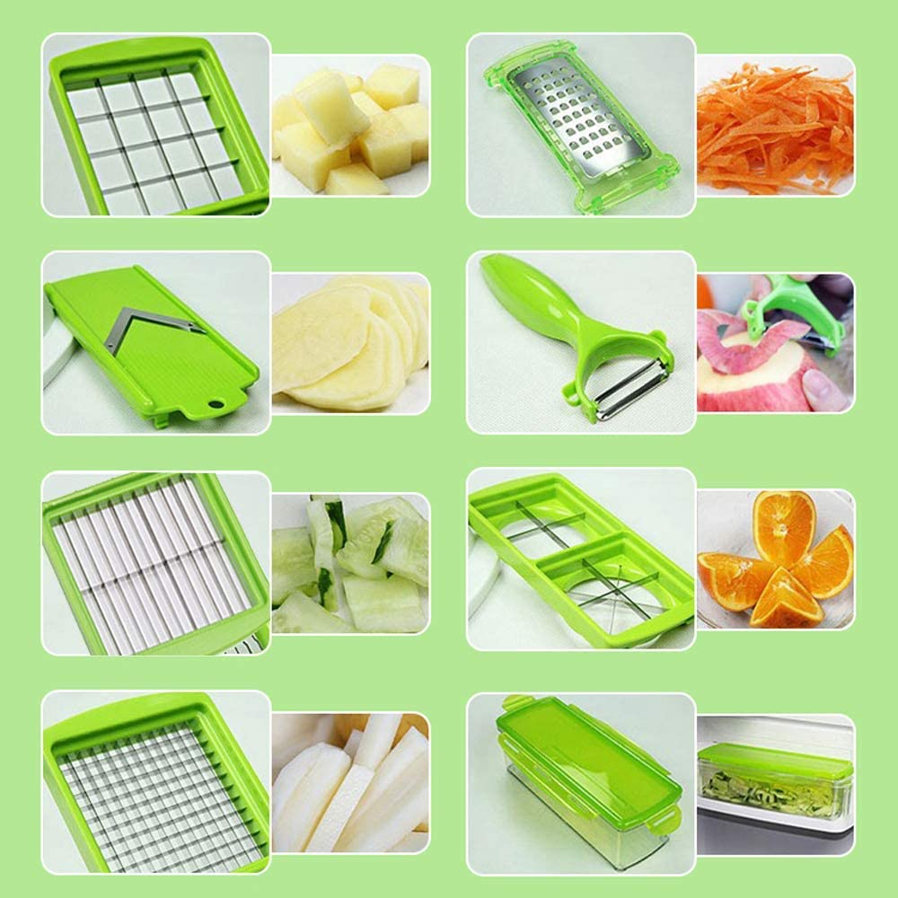 VierraSol | Cortador de Verduras Multifuncional In-1 - Corta Verduras Rápida y Seguramente
