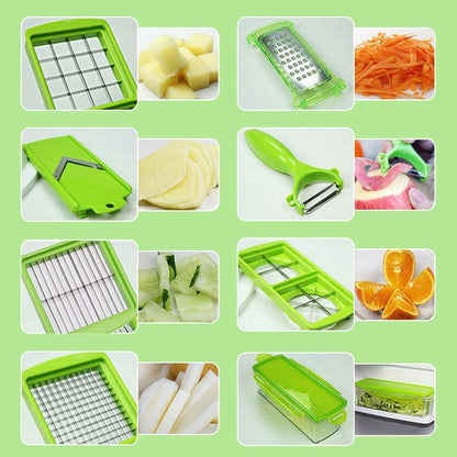 VierraSol | Cortador de Verduras Multifuncional In-1 - Corta Verduras Rápida y Seguramente