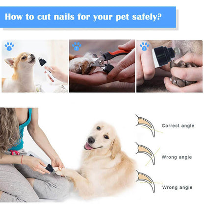 VierraSol | Cortadora de Uñas Eléctrica para Perros y Gatos