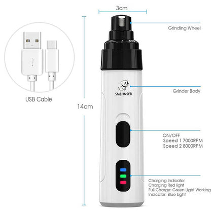 VierraSol | Cortadora de Uñas Eléctrica para Perros y Gatos