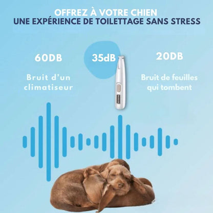 VierraSol | Cortadora SilentPet – Cortadora silenciosa de pelo para áreas sensibles en perros y gatos