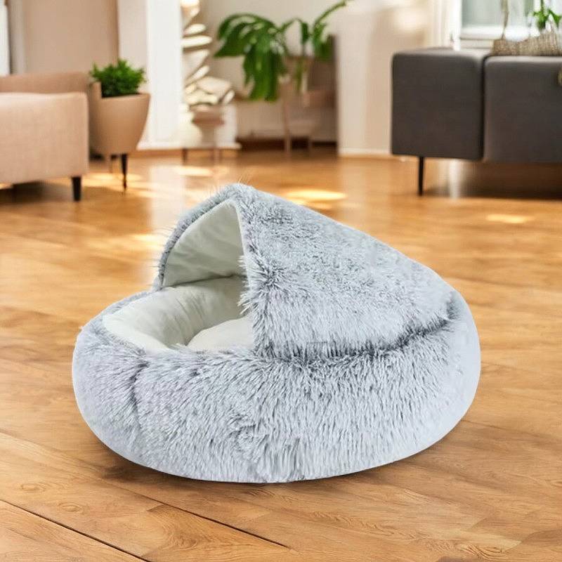 VierraSol | Cueva de Cama Acogedora para Mascotas, Ideal para Perros y Gatos de Todos los Tamaños
