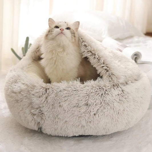VierraSol | Cueva de Cama Acogedora para Mascotas, Ideal para Perros y Gatos de Todos los Tamaños