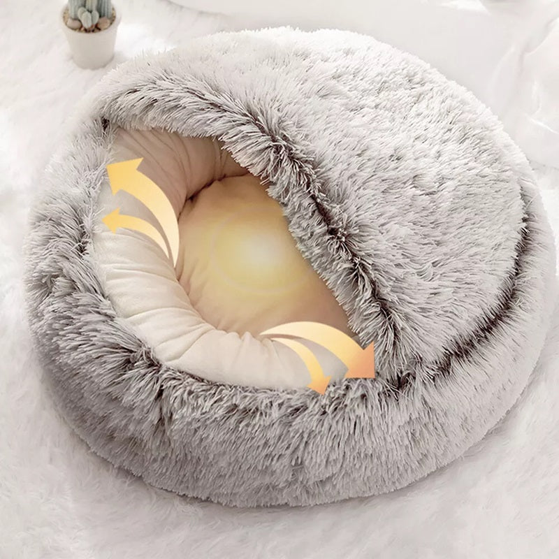 VierraSol | Cueva de Cama Acogedora para Mascotas, Ideal para Perros y Gatos de Todos los Tamaños