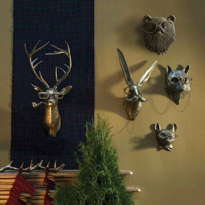 VierraSol | Decoración de Pared con Cabeza de Animal Única para el Hogar