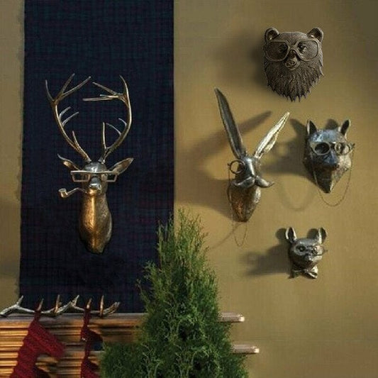 VierraSol | Decoración de Pared con Cabeza de Animal Única para el Hogar