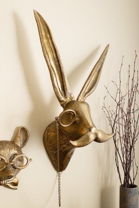 VierraSol | Decoración de Pared con Cabeza de Animal Única para el Hogar