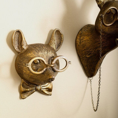 VierraSol | Decoración de Pared con Cabeza de Animal Única para el Hogar