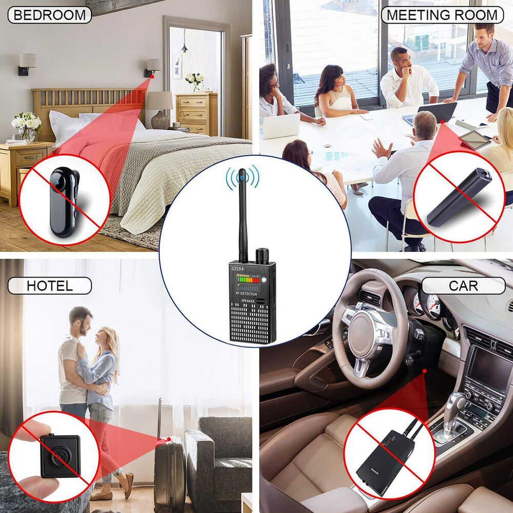 VierraSol | Detector de Señales Espía, Detector RF, Cámara Oculta, Lente Láser, Buscador de Dispositivos GSM-GPS