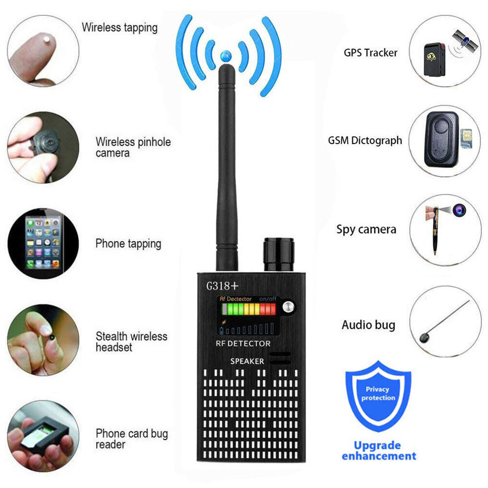 VierraSol | Detector de Señales Espía, Detector RF, Cámara Oculta, Lente Láser, Buscador de Dispositivos GSM-GPS