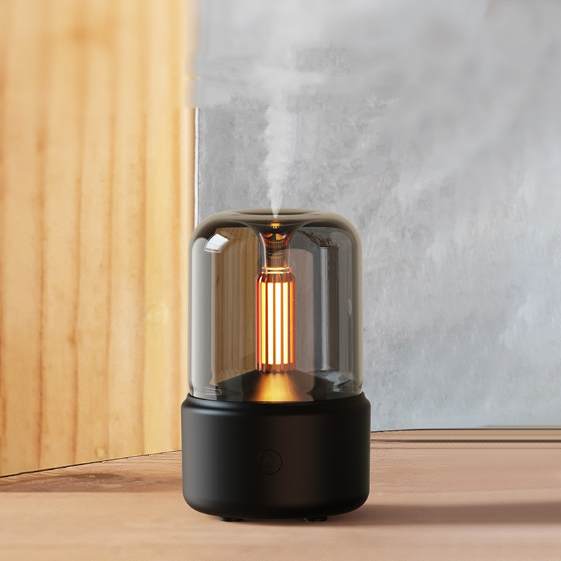 VierraSol | Difusor de Aroma con Luz Nocturna | Diseño Ambiental de Luz de Vela
