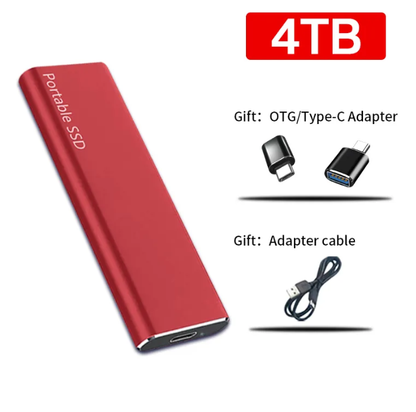 VierraSol | Disco Duro Externo Portátil de 4TB USB-C para PC y Mac