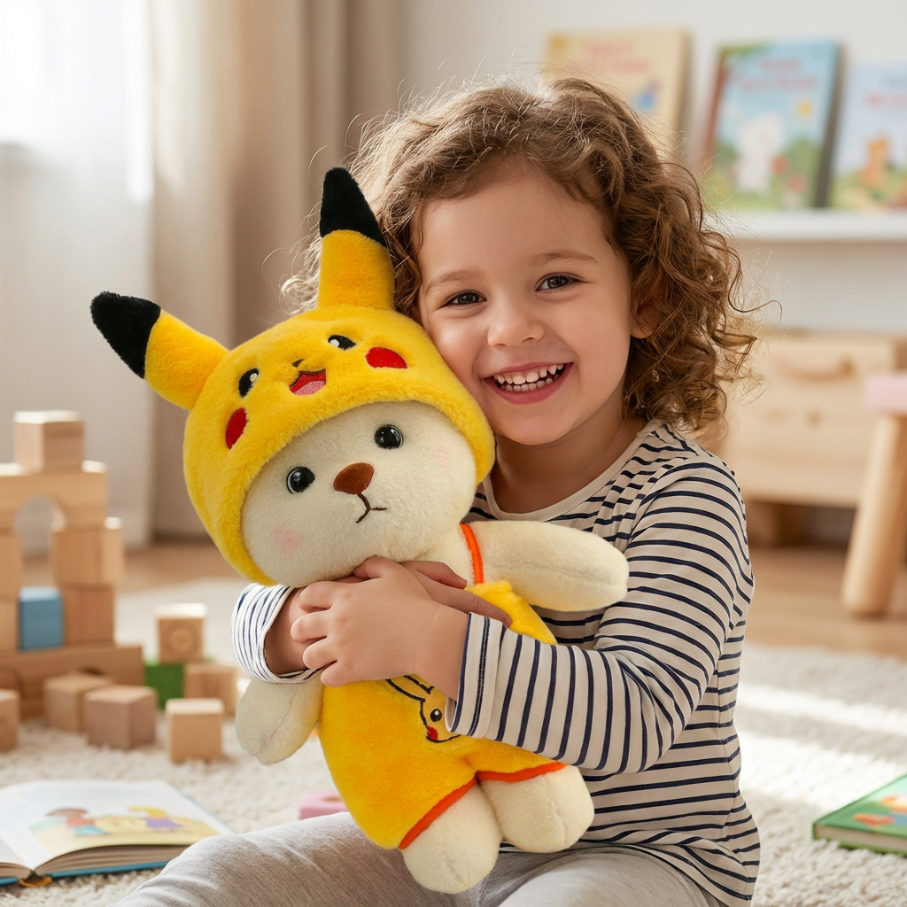 VierraSol | Disfraz de Juguete de Peluche Pikachu para Niños