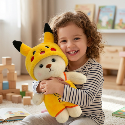 VierraSol | Disfraz de Juguete de Peluche Pikachu para Niños