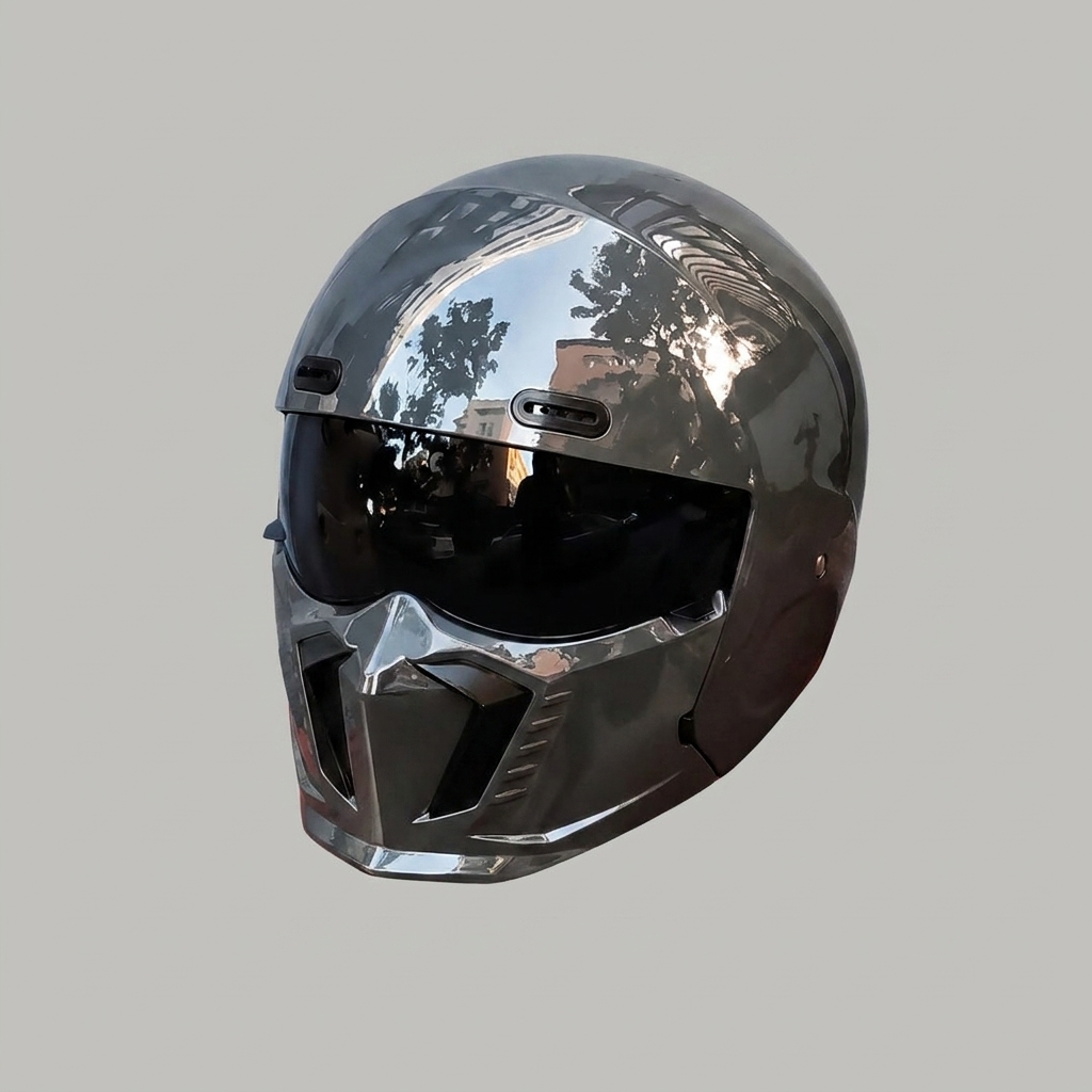 VierraSol | DOT ECE Casco Integral de Motocicleta con Protector de Barbilla Integrado