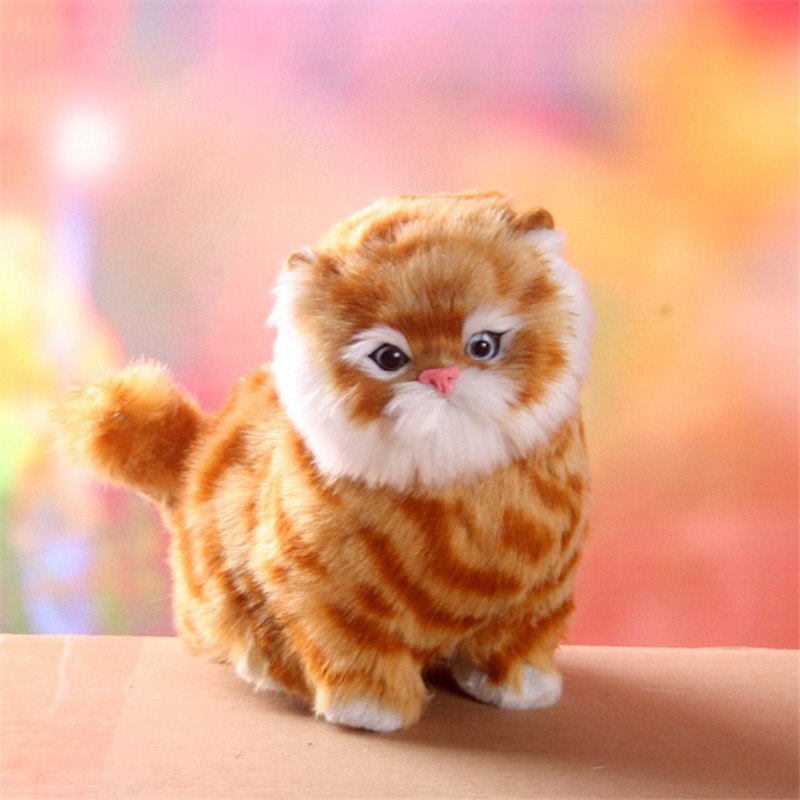VierraSol | Encantador, eléctrico, juguete interactivo de peluche en forma de gatito