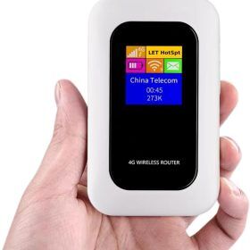 VierraSol | Enrutador Wi-Fi portátil 5G | Conexión segura y de alta velocidad para viajes y uso en casa