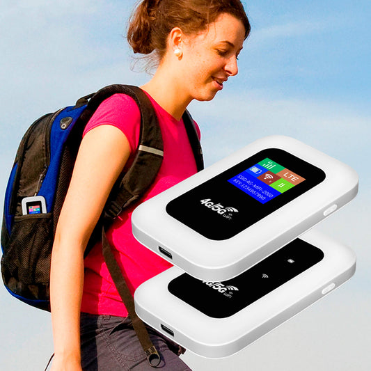 VierraSol | Enrutador Wi-Fi portátil 5G | Conexión segura y de alta velocidad para viajes y uso en casa