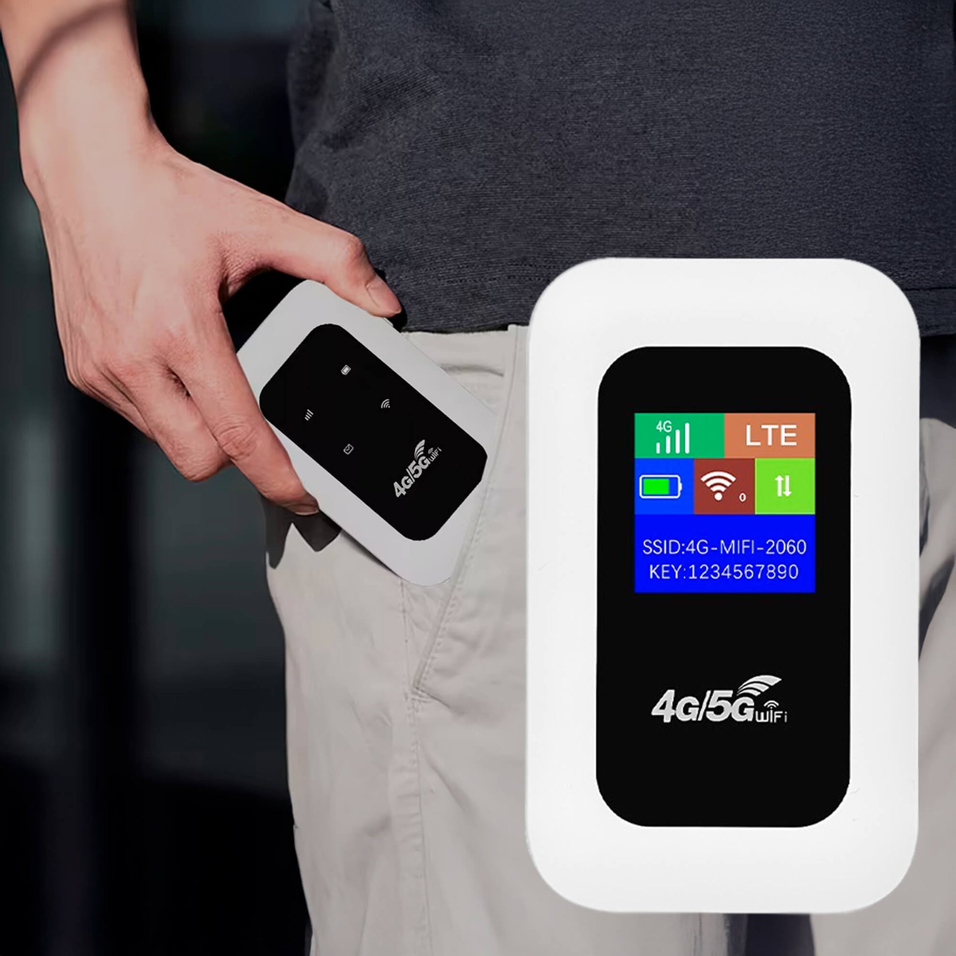 VierraSol | Enrutador Wi-Fi portátil 5G | Conexión segura y de alta velocidad para viajes y uso en casa