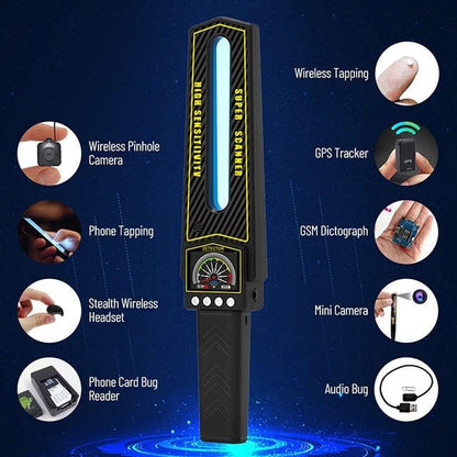 VierraSol | Escáner de Detector de Insectos RF | Buscador de Cámaras Ocultas y Rastreadores | Portátil