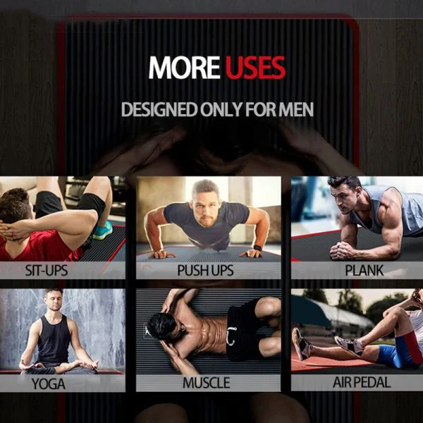 VierraSol | Esteras de Fitness para Hombres, Esteras de Yoga de Alta Densidad, Esteras Antideslizantes para Gimnasio y Hogar